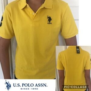 U.S.Polo Assn. Boys'‎ Short Sleeve Solid Pique Polo